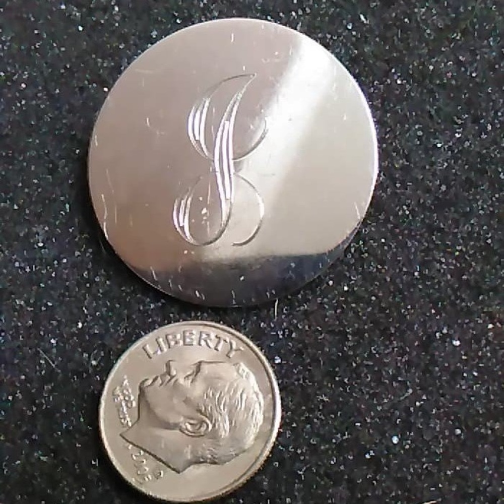 Vintage Danecraft Sterling initial J brooch